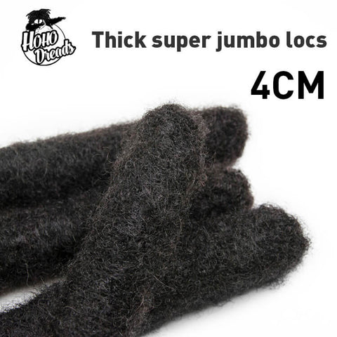 3cm/4cm Super Jumbo Locs Wicks Dread Extensions