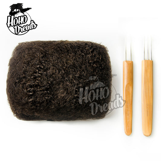 (Pre-sale) HohoDreads Afro kinky human hair bulk (2 bundles/ pack)